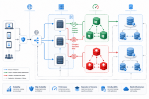 Exemple d’architecture intégrant Redis et Memchached